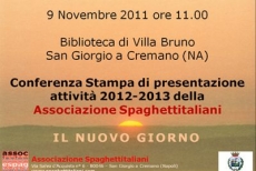 Conferenza Stampa di presentazione attività 2012/2013 dell&#039;Associazione Spaghettitaliani